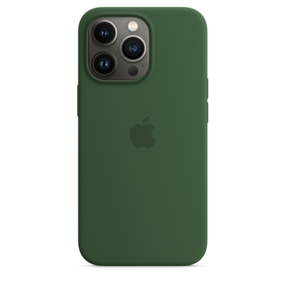 Silikonový kryt MagSafe pro Apple iPhone 13 Pro, jetelově zelená