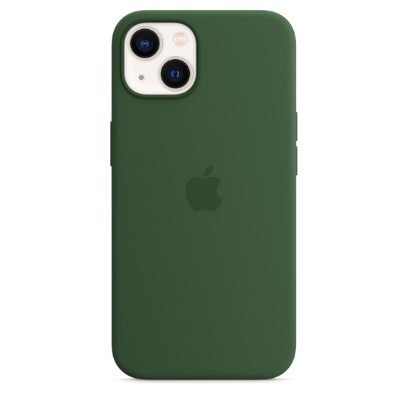 Silikonový kryt MagSafe pro Apple iPhone 13, jetelově zelená 
