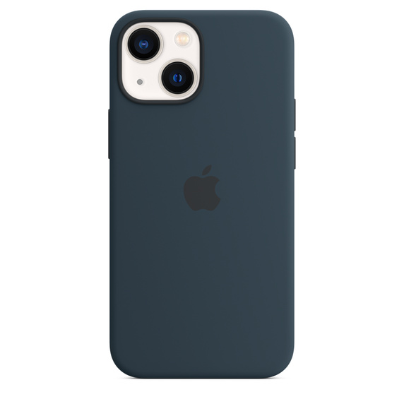 Silikonový kryt MagSafe pro Apple iPhone 13 mini, hlubomořsky modrá 