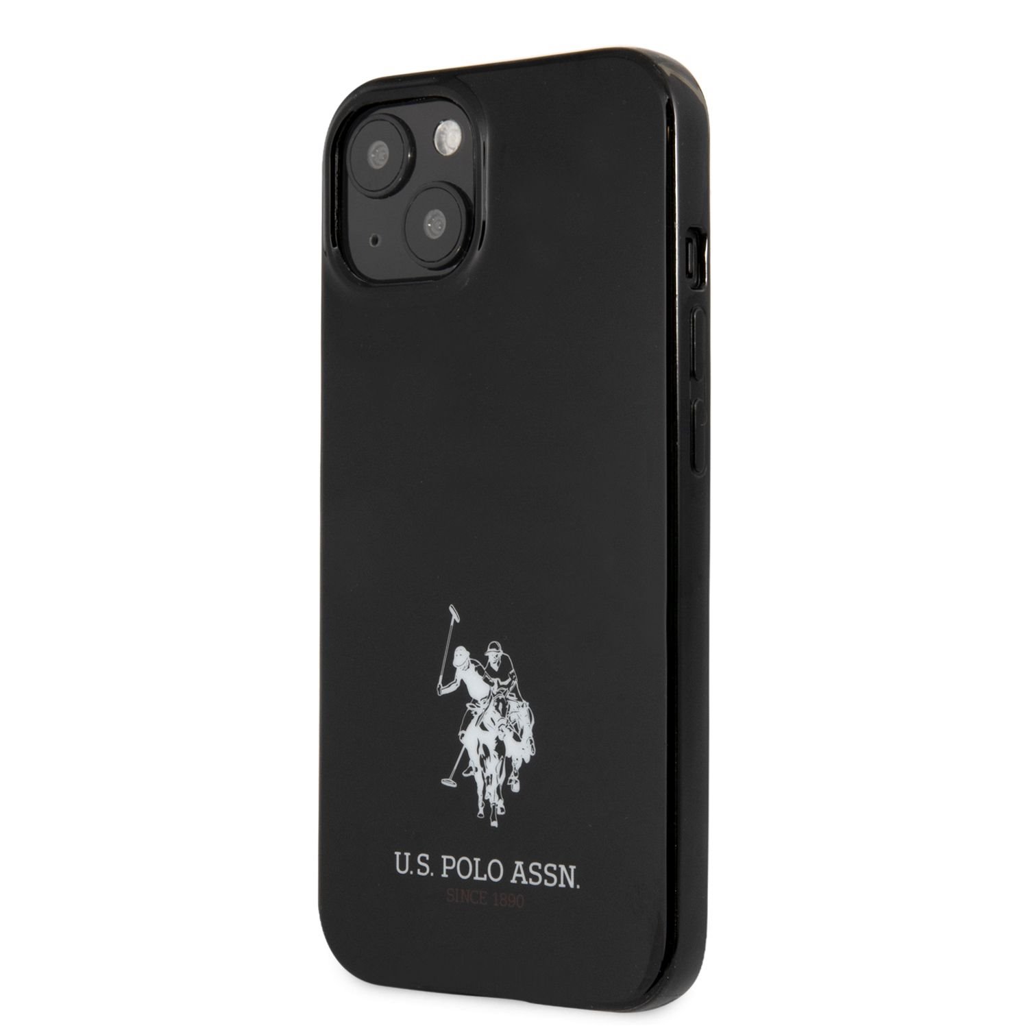 Silikonový kryt na Apple iPhone 13, U.S. Polo Horses USHCP13MUMHK, černá