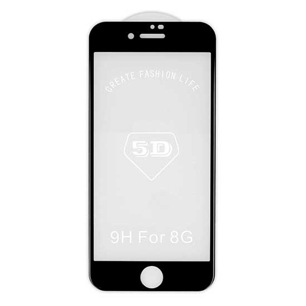 Tvrzené sklo 5D pro Apple iPhone SE 2020/2022, černá