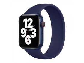 Remienok COTEetCI Liquid Silicone Band 150mm pre Apple Watch 38/40 mm, polnočná modrá