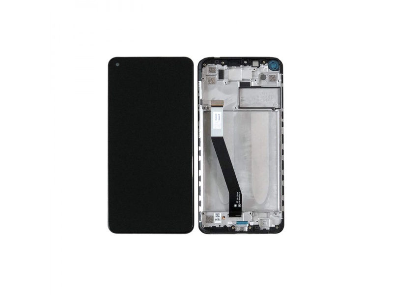 LCD + dotyk + rámček pre Xiaomi Redmi Note 9, polar white ( Service Pack )