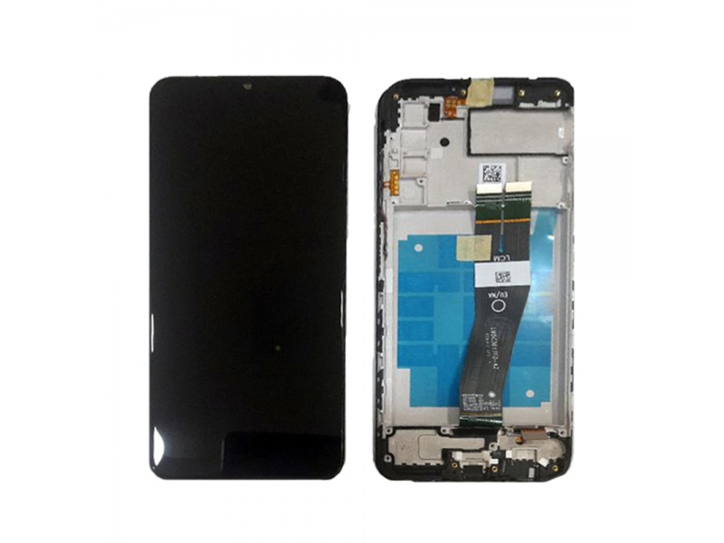 LCD + dotyk + rámček pre Samsung Galaxy A03s 2021, black ( Service Pack )