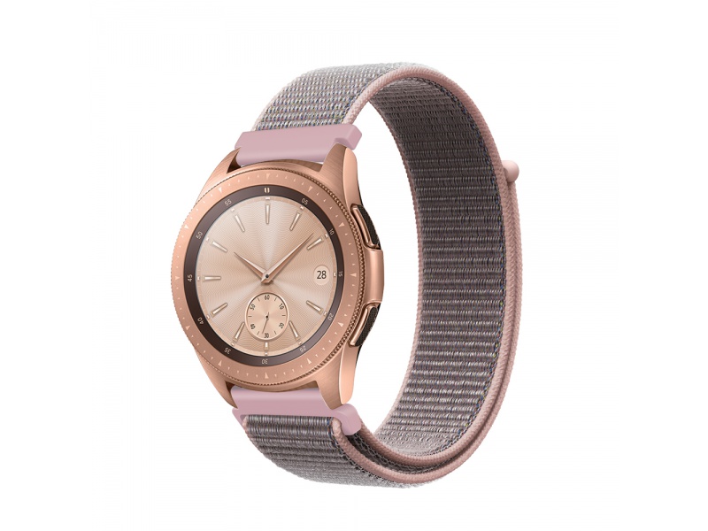 Nylonový řemínek COTEetCI Universal Nylon Band pro Watch 20 mm, pískově růžová