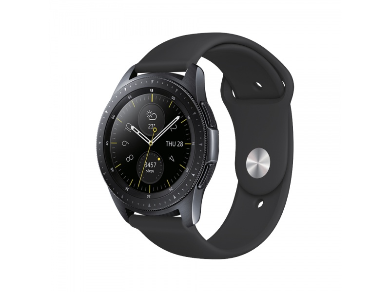 Řemínek COTEetCI Universal Silicone Band pro Watch 20mm, černá