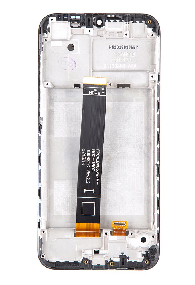 Huawei Y5 2019 LCD Display + Dotyková Doska + Predný Kryt Midnight Black