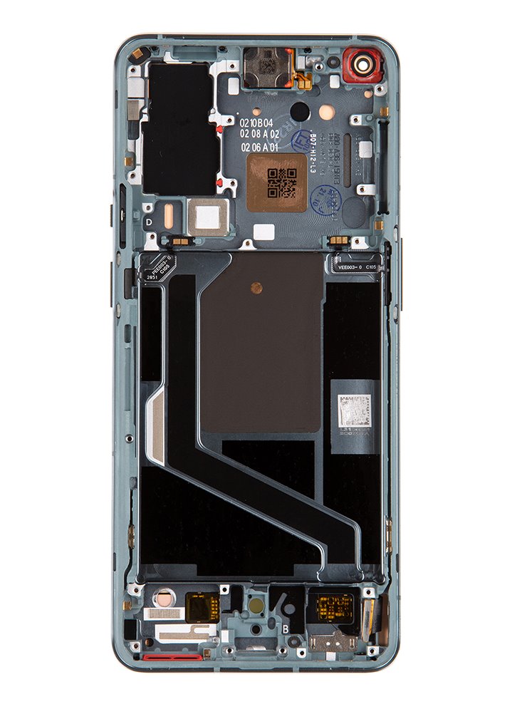 LCD + dotyk + predný kryt pre OnePlus 9 Pro, forest green