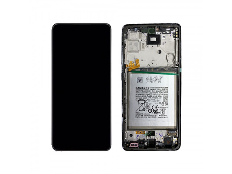 LCD + dotyk + rámček pre Samsung Galaxy A72 4G/5G, violet (Service Pack)