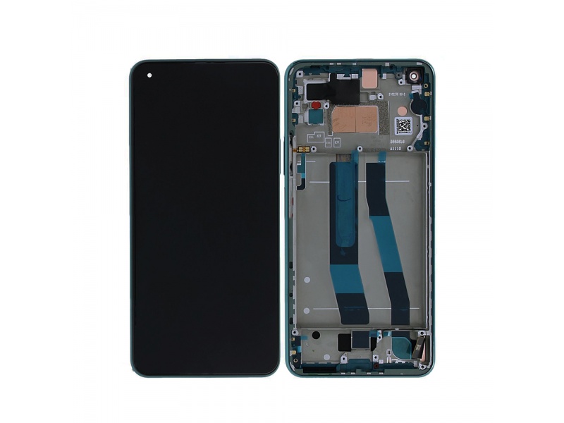 LCD + dotyk + rámček pre Xiaomi Mi 11 Lite 5G, green (Service Pack)