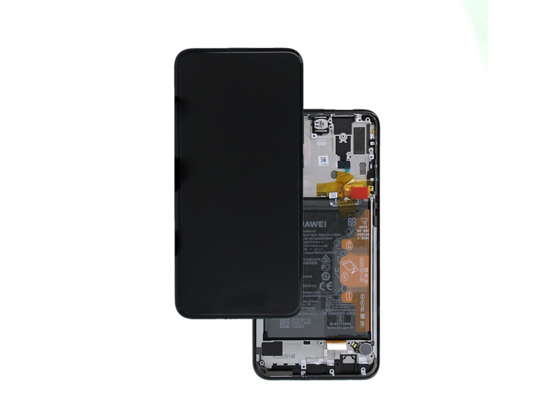 LCD + dotyk + rámček + batéria pre Huawei P Smart Z/Y9 Prime 2019, midnight black (Service Pack)