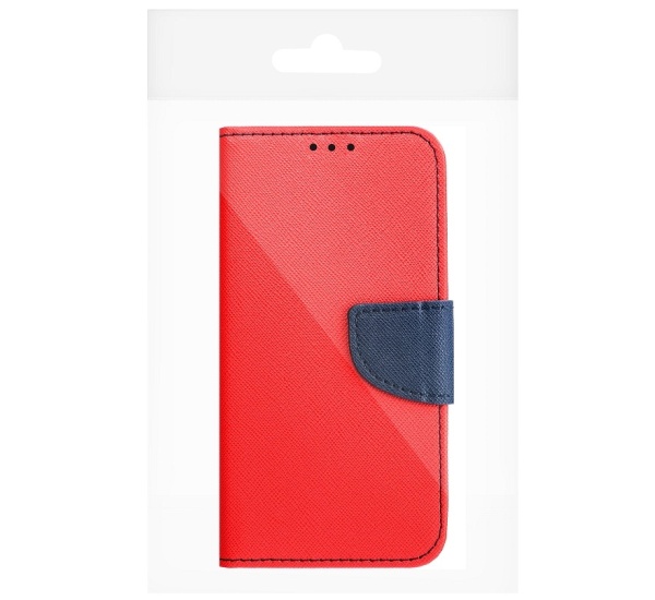 Flipové púzdro Fancy pre Samsung Galaxy S21 FE, červeno-modrá