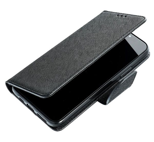 Flipové púzdro Fancy pre Samsung Galaxy S21 FE, čierna