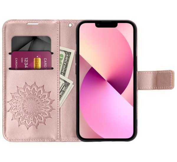 Flipové pouzdro Forcell MEZZO pro Samsung Galaxy A32, mandala rose gold