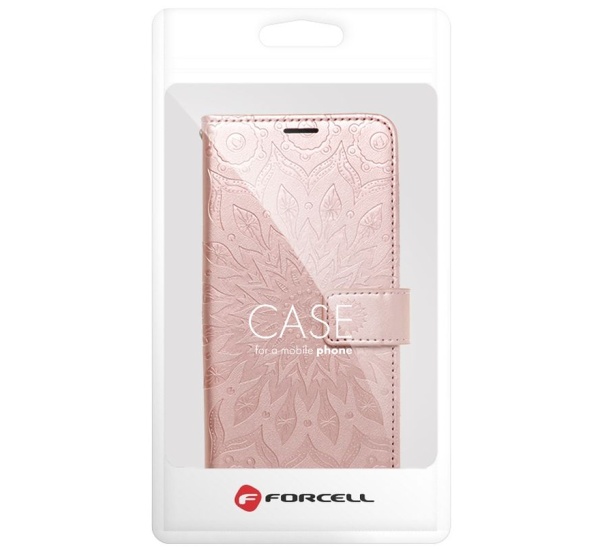 Flipové pouzdro Forcell MEZZO pro Samsung Galaxy A32, mandala rose gold