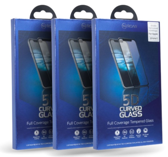 Tvrdené sklo Roar 5D pre Samsung Galaxy S22 Ultra, čierna