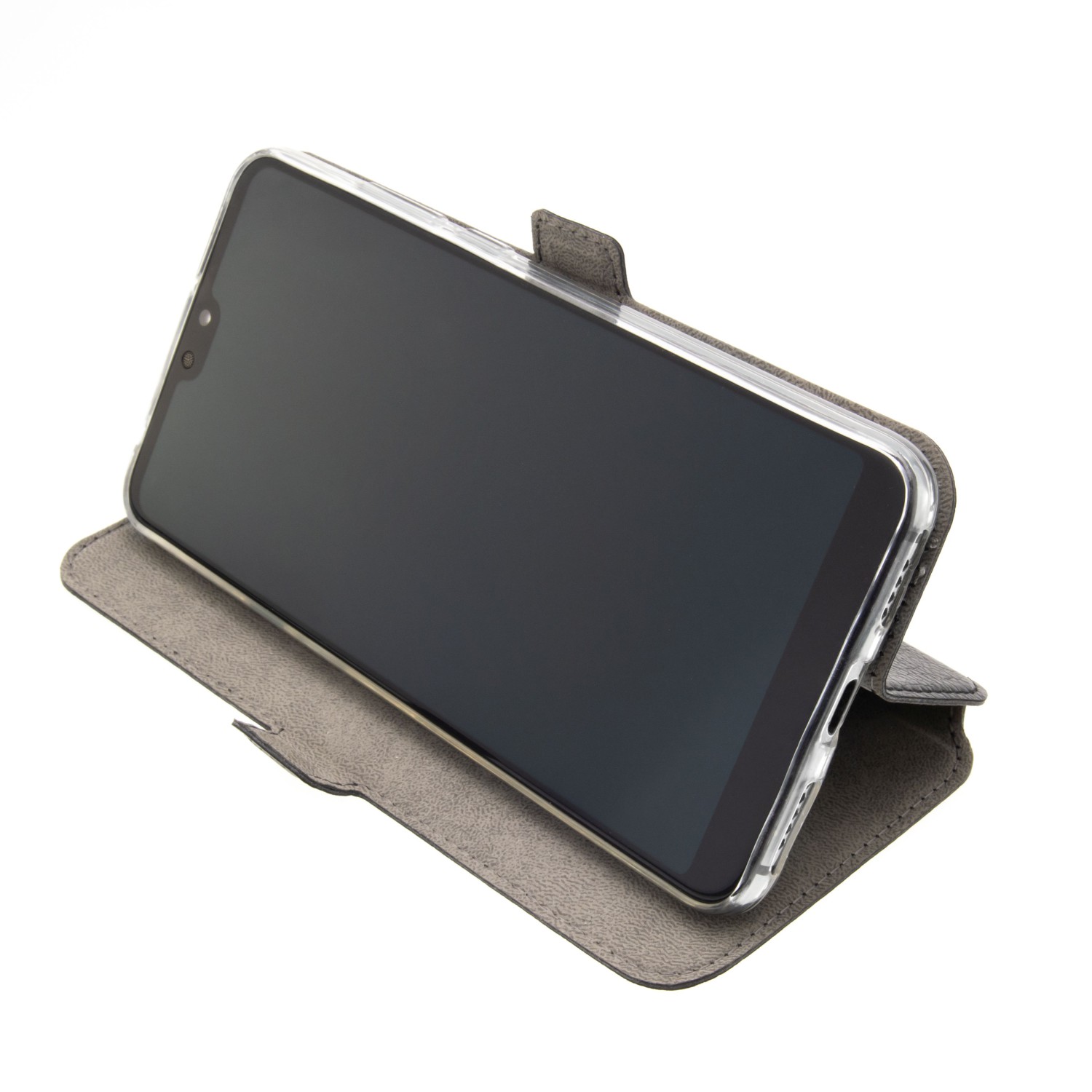 Flipové púzdro FIXED Topic pre Motorola Moto E30, čierna