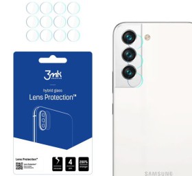 Hybridné sklo 3mk Lens ochrana kamery pre Samsung Galaxy S22, 4ks