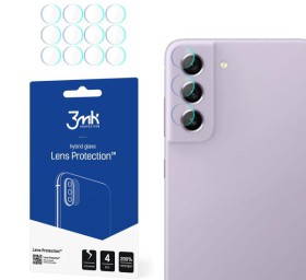 Hybridné sklo 3mk Lens ochrana kamery pre Samsung Galaxy S21 FE, 4ks