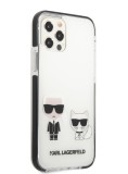 Zadní kryt Karl Lagerfeld TPE Karl and Choupette pro Apple iPhone 12/12 Pro, bílá