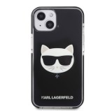 Zadní kryt Karl Lagerfeld TPE Choupette Head pro Apple iPhone 13, černá