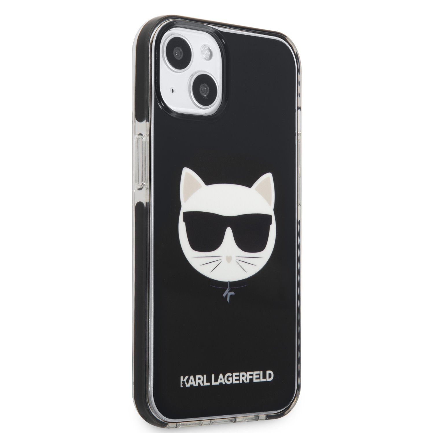 Zadní kryt Karl Lagerfeld TPE Choupette Head pro Apple iPhone 13, černá