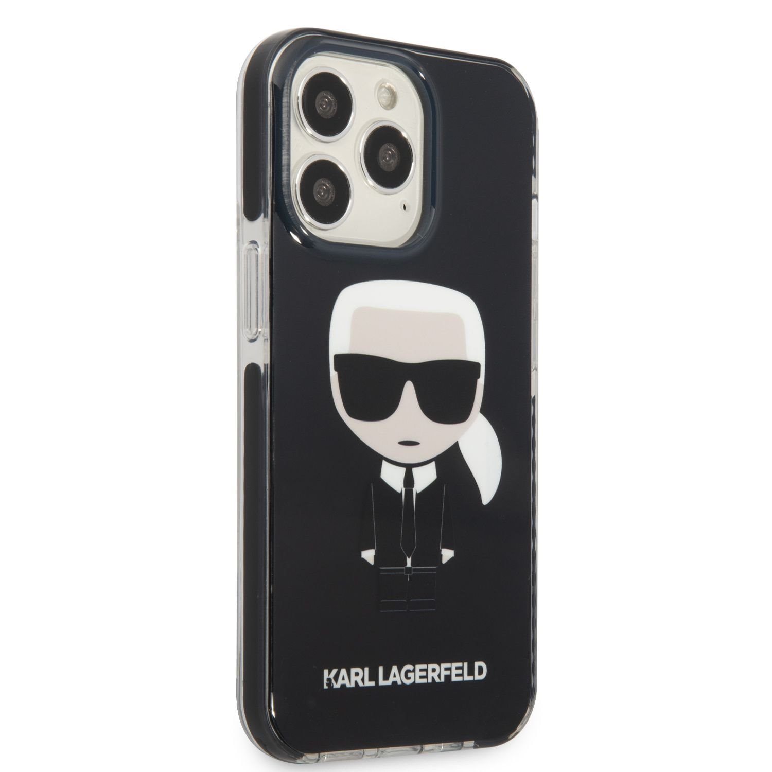 Zadní kryt Karl Lagerfeld TPE Full Body Ikonik pro Apple iPhone 13 Pro, černá