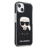 Zadní kryt Karl Lagerfeld TPE Full Body Ikonik pro Apple iPhone 13, černá