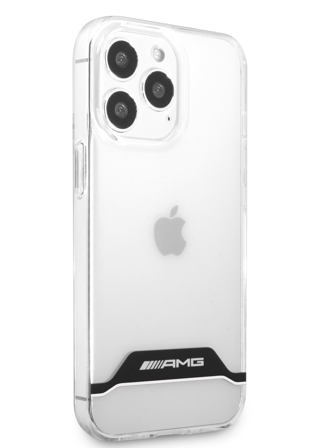 Zadní kryt AMG Stripes pro Apple iPhone 13 Pro, transparentní bílá