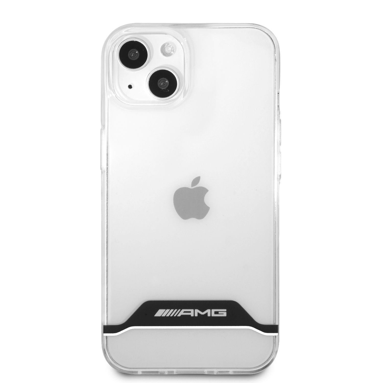 Zadní kryt AMG Stripes pro Apple iPhone 13, transparentní bílá