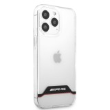 Zadní kryt AMG Stripes pro Apple iPhone 13 Pro, transparentní červená