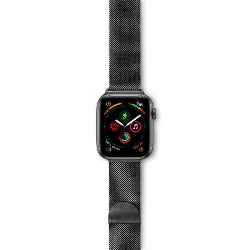 Ocelový řemínek Epico Milanese pro Apple Watch 38/40mm, šedá