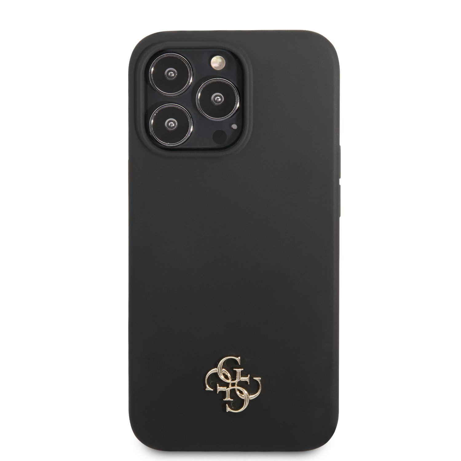 Zadní kryt Guess 4G Silicone Metal Logo pro Apple iPhone 7/8/SE2020/SE2022, černá