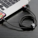 Datový kabel Baseus Cafule Cable USB for Lightning 2.4A 1M, červená-černá