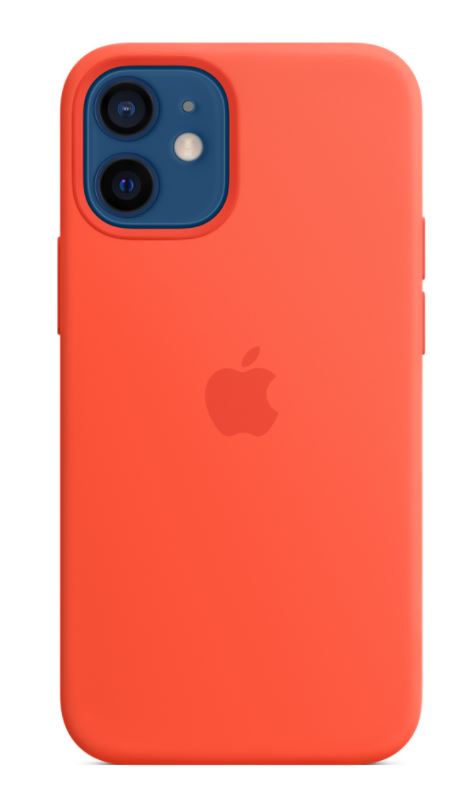 Apple silikonový kryt MagSafe pro Apple iPhone 12 mini, svítivě oranžová