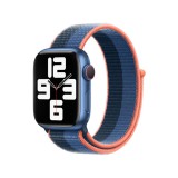 Řemínek Sport Loop Extra Large po Apple Watch 41mm, ledňáčkově/hlubokomořsky modrá