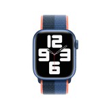 Řemínek Sport Loop Extra Large po Apple Watch 41mm, ledňáčkově/hlubokomořsky modrá