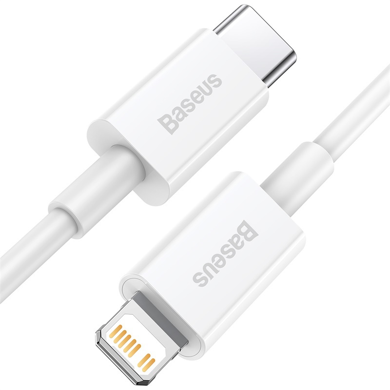Datový kabel Baseus Superior Series Fast Charging Data Cable Type-C to iP PD 20W 1m, bílá