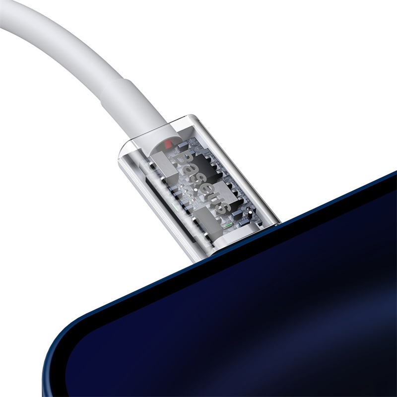Datový kabel Baseus Superior Series Fast Charging Data Cable Type-C to iP PD 20W 1m, bílá