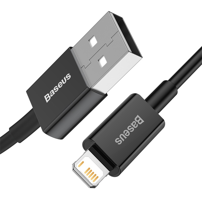 Datový kabel Baseus Superior Series Fast Charging Data Cable USB to iP 2.4A 1m, černá