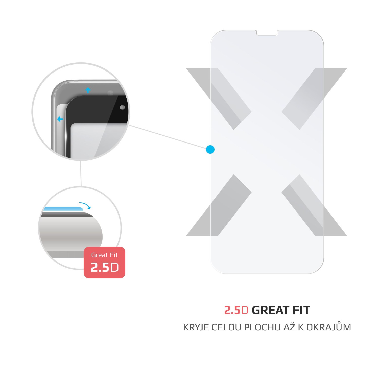 Ochranné tvrzené sklo FIXED pro Motorola Moto E32s, čirá