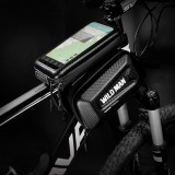 Voděodolné pouzdro WILD MAN ES6 Bicycle Frame Mobile Phone Bag 7inch, černá