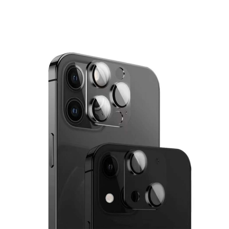 Ochrana kamery COTEetCI Metal Corning Glass Lens Film pro Apple iPhone 13/13 Mini, černá