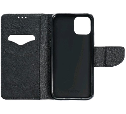 Flipové púzdro Fancy pre Xiaomi Redmi Note 11/Note 11S, čierna - zlatá