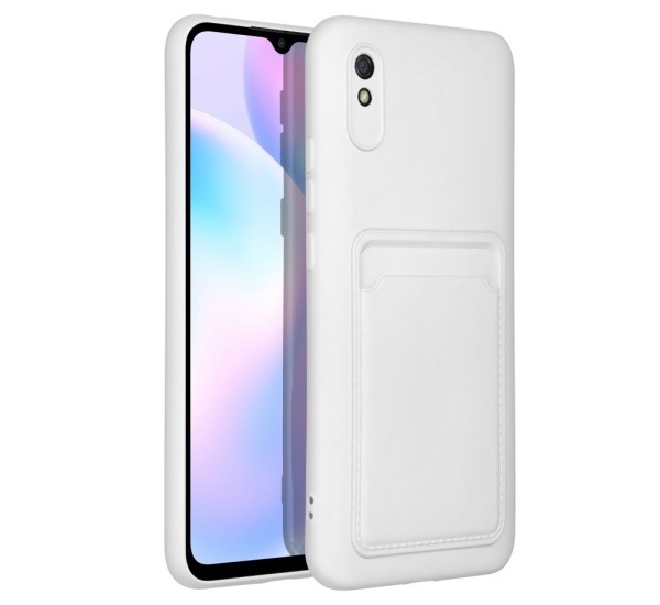 Ochranný kryt Forcell CARD pre Xiaomi Redmi 9A/Redmi 9AT, biela