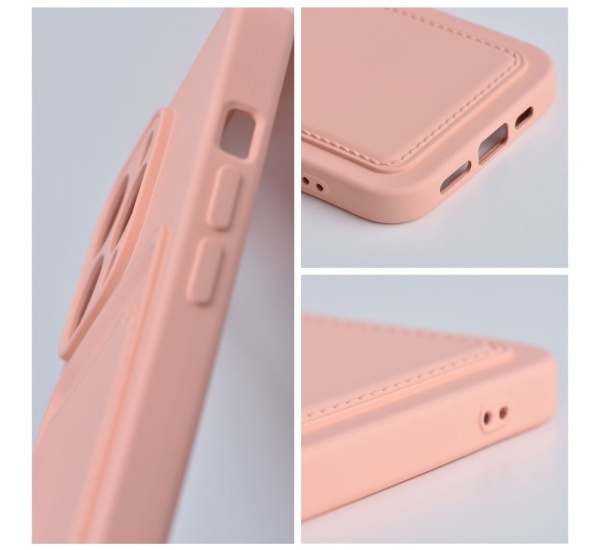 Ochranný kryt Forcell CARD pre Samsung Galaxy A12, ružová