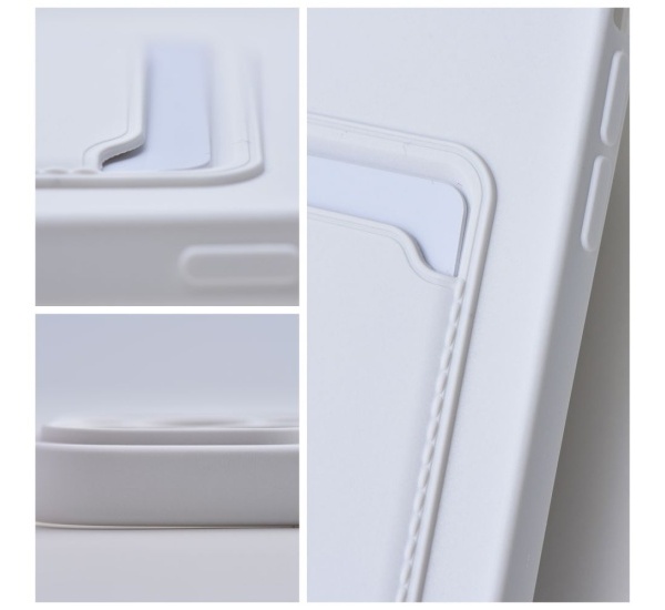 Ochranný kryt Forcell CARD pre Samsung Galaxy A12, biela