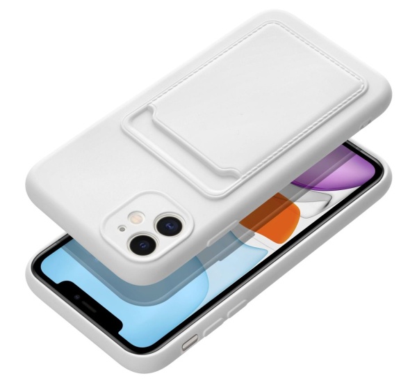 Ochranný kryt Forcell CARD pre Apple iPhone 11, biela
