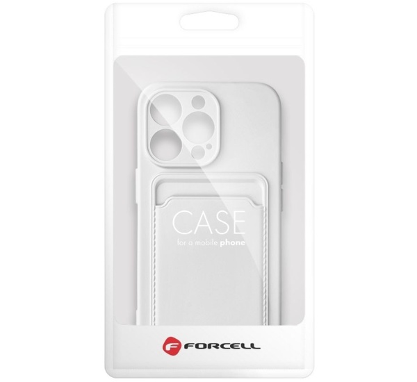 Ochranný kryt Forcell CARD pre Apple iPhone 11, biela