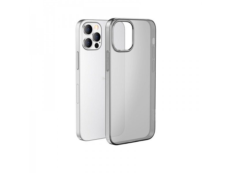 Silikónové puzdro Hoco Light Series TPU Case pre Apple iPhone 13 Pro, transparentná čierna